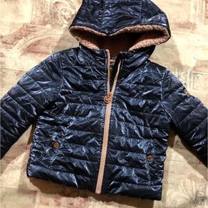 Michael Kors Plush Lined Hooded Jacket Little Girl 5/6